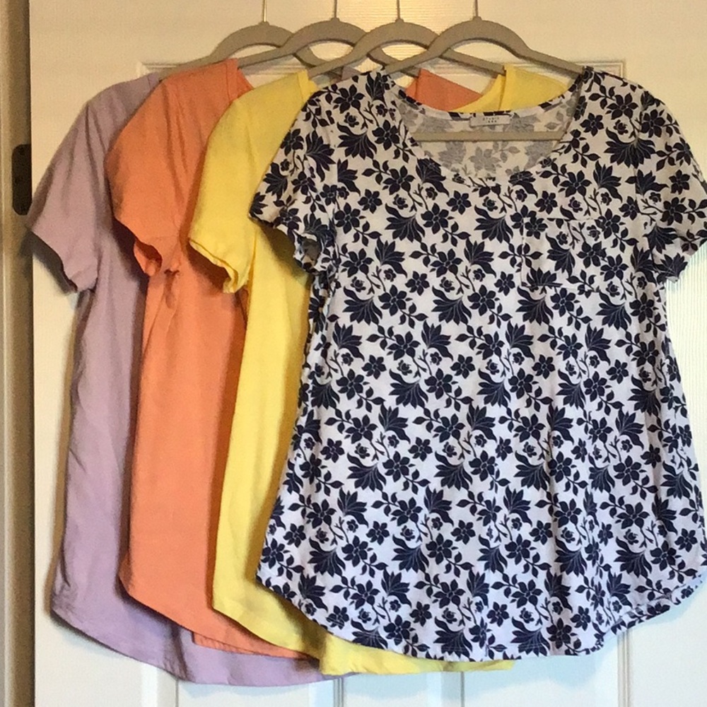 Set of 4 short sleeve shirts